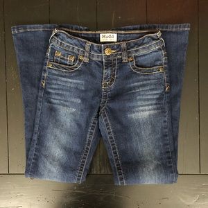 Mudd slim dark wash flare jeans